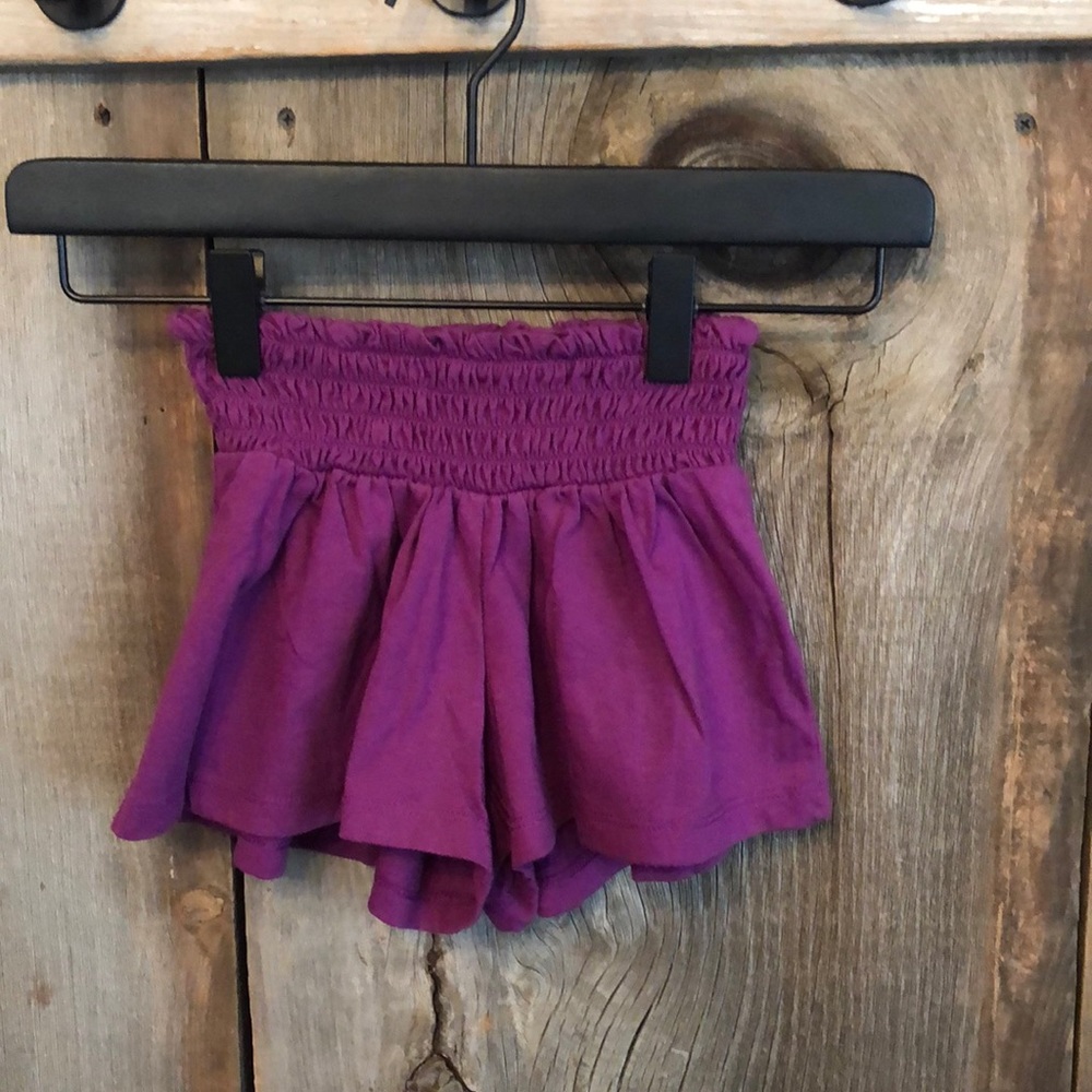 GapKids Purple Culotte Shorts Smocked Size XS 4 5